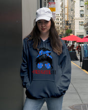 Load image into Gallery viewer, Firefighter Make You Life Safe Lady With Blue Ribbonhead Gift For Women Hoodie
