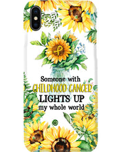 Load image into Gallery viewer, Someone With Childhood Cancer Lights Up My Whole World Trending Phone case
