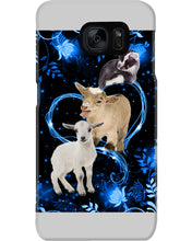 Load image into Gallery viewer, Lovely Phone Case Twinkling Blue Heart Gift For Goat Lovers Phone case

