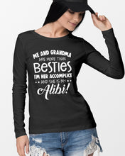 Load image into Gallery viewer, Me And Grandma Are More Than Besties Custom Gift For Family Unisex Long Sleeve
