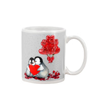 Load image into Gallery viewer, Penguin Forever Love With Red Heart Balloon Gift For Penguin Lovers Mug
