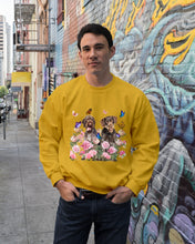 Load image into Gallery viewer, German Wirehaired Pointer With Peonies Gift For Dog Lovers Sweatshirt

