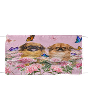 Load image into Gallery viewer, Pekingese With Peonies Gift For Dog Lovers Cloth Face Mask
