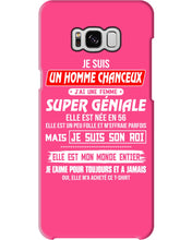 Load image into Gallery viewer, Je Suis Un Homme Chanceux J'ai Line Femme Custom Design Je Suis Son Roi Phone case
