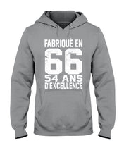 Load image into Gallery viewer, Fabrique En 66 54 Ans D'Excellence Custom Design Gift For Friends Hoodie
