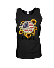Load image into Gallery viewer, Peace Sign Sunflower Birthday Gift For Girls Unisex Tank Top
