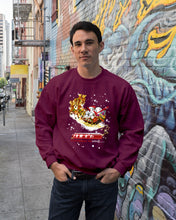 Load image into Gallery viewer, Baseball Xmas Sleigh Loading Gift For Baseball Lovers Sweatshirt
