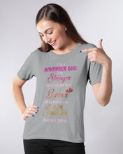 Load image into Gallery viewer, Birthday Gift For November Girl I'm Smarter Than You Think Ladies Tee
