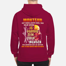 Load image into Gallery viewer, Het Moeilijkste Deel Van Mijn Werk Is Aardig Zijn Tegen Mensen Hoodie
