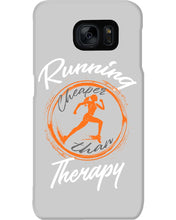 Load image into Gallery viewer, Running Cheaper Than Therapy Gift For Running Lovers Phone case
