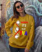 Load image into Gallery viewer, Baseball Be My DNA Gift For Sport Lovers Sweatshirt

