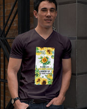 Load image into Gallery viewer, Someone With Childhood Cancer Lights Up My Whole World Trending Guys V-Neck
