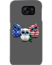 Load image into Gallery viewer, Lovely Phone Case Three Owl With US Flag Gift For Owl Lovers Phone case
