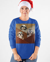 Load image into Gallery viewer, Three Cute Shih Tzu In Bag Gift For Dog Lovers Unisex Long Sleeve
