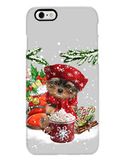 Load image into Gallery viewer, Yorkshire Terrier Loves Drinking Hot Latte Gift For Dog Lovers Phone case
