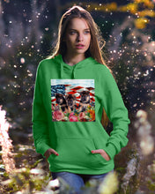 Load image into Gallery viewer, American Flag Sky Flower German Shepherd Gift For Dog Lovers Hoodie
