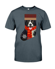 Load image into Gallery viewer, Santa Border Collie In Stock Gift For Dog Lovers Guys Tee

