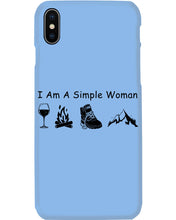 Load image into Gallery viewer, Simple Woman Loves Wine Camping Shoes And Climbing Phone case
