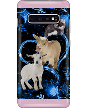 Load image into Gallery viewer, Lovely Phone Case Twinkling Blue Heart Gift For Goat Lovers Phone case
