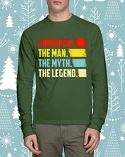 Load image into Gallery viewer, Vintage Funny Librarian The Man The Myth The Legend Gift For Friends Unisex Long Sleeve
