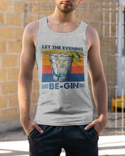 Load image into Gallery viewer, Lovely Phone Case Let The Evening Be-Gin Retro Vintage Unisex Tank Top

