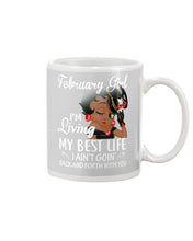 Load image into Gallery viewer, Betty Boop February Girl Living My Best Life Birthday Meaningful Gift Mug
