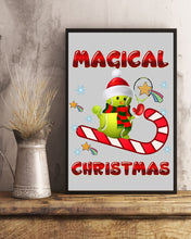 Load image into Gallery viewer, Tennis Players Magical Christmas Snowman Gift For Women Vertical Poster
