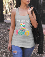 Load image into Gallery viewer, Vintage Funny My Weekend Booked Gift For Book Lovers Ladies Flowy Tank
