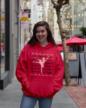 Load image into Gallery viewer, Ballet Words Pink Pattern Gift For Ballet Dancer Hoodie
