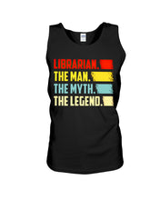 Load image into Gallery viewer, Vintage Funny Librarian The Man The Myth The Legend Gift For Friends Unisex Tank Top
