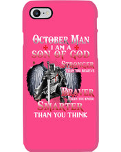 Load image into Gallery viewer, October Man Son Of God Birthday Meaningful Gift For Men Phone case

