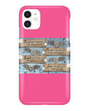 Load image into Gallery viewer, Do What Makes You Happy With Bats Gift For Girls Phone case
