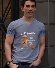 Load image into Gallery viewer, The Quarantine Time With Yarn And Coffee Gift For Women Guys V-Neck
