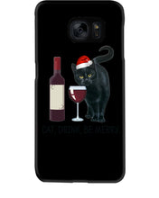 Load image into Gallery viewer, Cat Drink And Be Merry Meaningful Gift For Women Phone case
