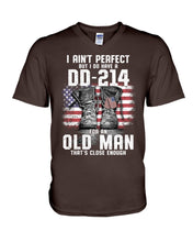 Load image into Gallery viewer, I Ain't Perfect But I Do Have A DD-214 For An Old Man Trending Guys V-Neck
