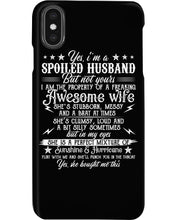 Load image into Gallery viewer, Shes Stubborn Messy And A Brat At Times Black Gift For Husband Phone case
