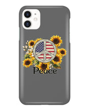 Load image into Gallery viewer, Peace Sign Sunflower Birthday Gift For Girls Phone case
