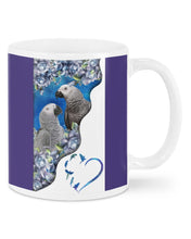 Load image into Gallery viewer, Magical Gray Couple African Parrot Gift For Bird Lovers Mug
