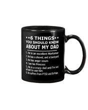 Load image into Gallery viewer, 5 Things You Should Know About My Dad Gift For Marksman Mug
