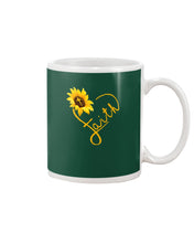 Load image into Gallery viewer, Black Phone Case Sunflower Faith Gift For Christians Mug
