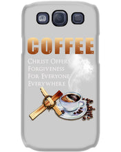 Load image into Gallery viewer, Coffee Christ Offers Forgiveness For Everyone Everywhere Phone case
