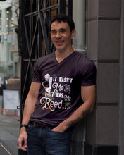 Load image into Gallery viewer, It Wasn't Me It Was My Reed Custom Design For Music Instrument  Lovers Guys V-Neck
