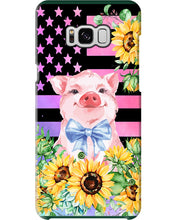 Load image into Gallery viewer, Pig America Flag Sunflower Special Custom Design Phone case
