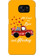Load image into Gallery viewer, All I Need Are Love And Hockey Gift For Hockey Players Phone case
