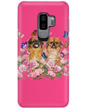 Load image into Gallery viewer, Pekingese With Peonies Gift For Dog Lovers Phone case
