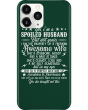 Load image into Gallery viewer, Shes Stubborn Messy And A Brat At Times Black Gift For Husband Phone case

