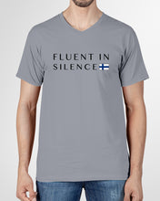 Load image into Gallery viewer, Fluent In Silence Custom Design For Personalized Nation Gift Guys V-Neck
