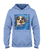 Load image into Gallery viewer, Australian Shepherd In Denim Pocket Gift For Dog Lovers Hoodie

