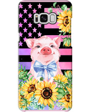 Load image into Gallery viewer, Pig America Flag Sunflower Special Custom Design Phone case
