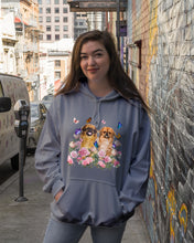 Load image into Gallery viewer, Pekingese With Peonies Gift For Dog Lovers Hoodie
